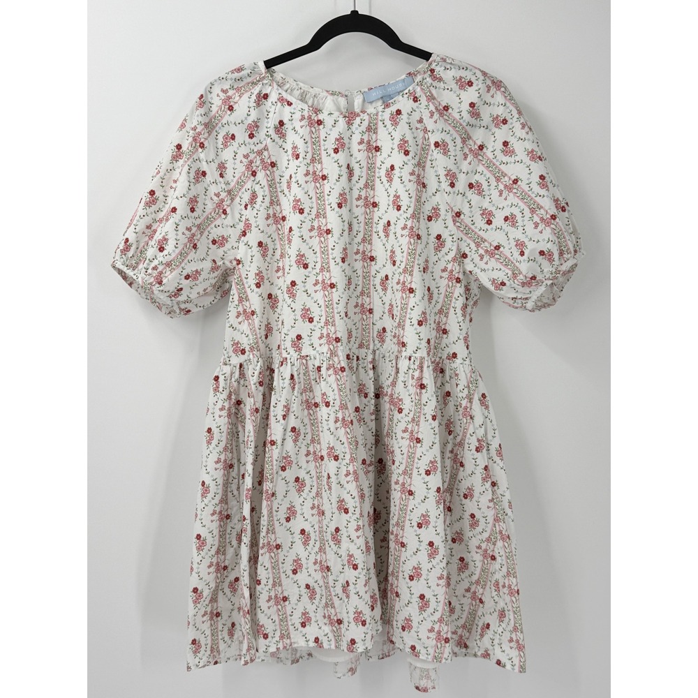 Hill House The Adeline Dress Womens sz M Garden Floral Cottagecore Coquette Pink